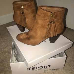 Brown booties that can go great with any outfit!!